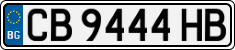 License plate of Bulgaria, Cars