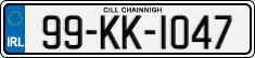License plate of Ireland, Regular plates