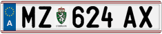 License plate of Austria, Regular plates