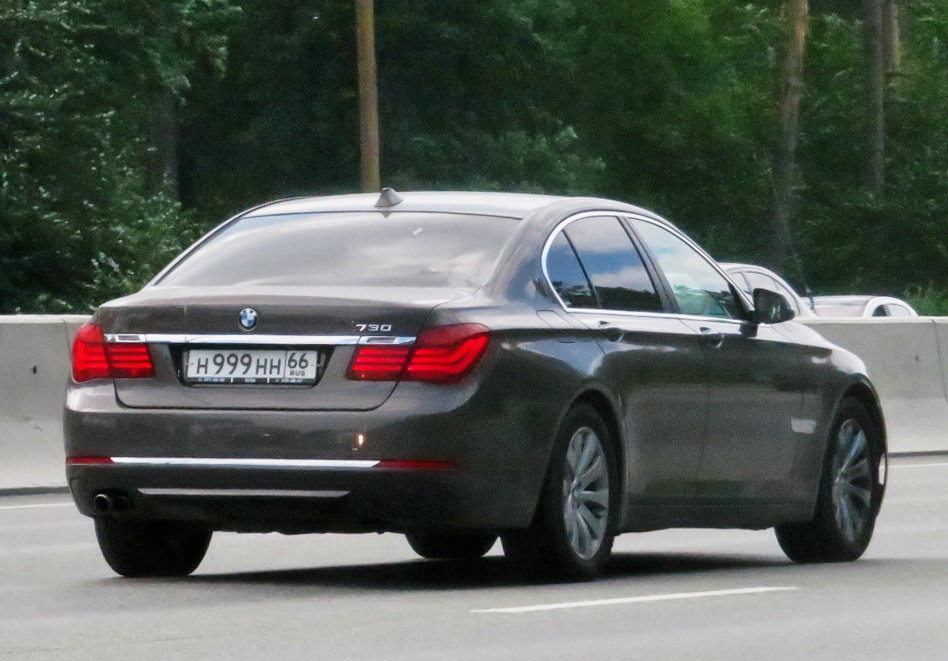 н 999 нн 66, BMW 7 Series 5th gen (F01–F04), 2008–2015