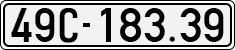 License plate of Vietnam, Cars