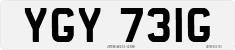 License plate of the United Kingdom, 1963 year system