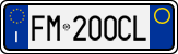 License plate of Italy, Cars (1994 year series)