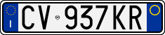 License plate of Italy, Cars (1994 year series)