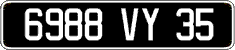 French license plate, FNI
