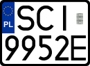 License plates of Poland, Regular car plates