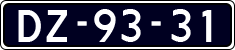License plate of the Netherlands, Imported oldtimers (cars)