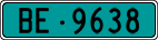 License plate of Switzerland, Agricultural vehicles (green)