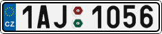 License plate of the Czech Republic, Cars (2001)