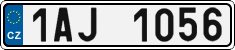 License plate of the Czech Republic, Cars (2001)
