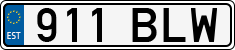 License plate of Estonia, Regular car plates