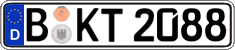 German license plate, Regular plates