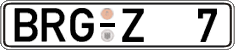 German license plate, Regular plates