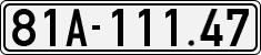 License plate of Vietnam, Cars