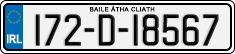 License plate of Ireland, Regular plates