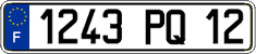French license plate, FNI