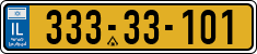 License plate of Israel, Regular plates