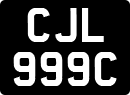 License plate of the United Kingdom, 1963 year system