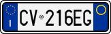 License plate of Italy, Cars (1994 year series)