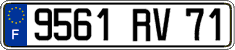 French license plate, FNI
