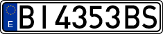 License plates of Spain, 1971 year series