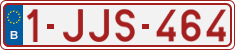 License plate of Belgium, Regular plates (2010)