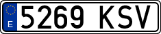 License plates of Spain, Ordinary (2000)