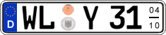 German license plate, Seasonal plates