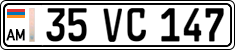 License plate of Armenia, Private owners
