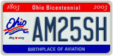 Ohio, AB12CD (Bicentennial)