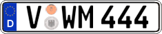 German license plate, Regular plates