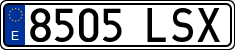 License plates of Spain, Ordinary (2000)