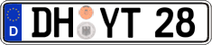 German license plate, Regular plates