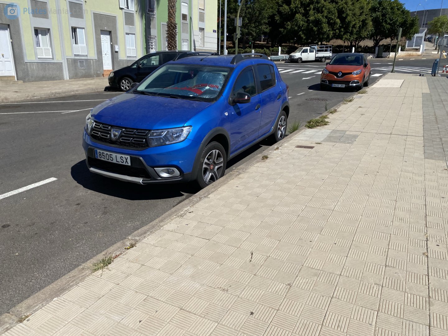 8505 LSX, License plate without vehicle 