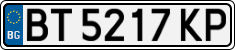 License plate of Bulgaria, Cars