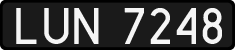License plates of Poland, 1976 year system