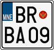 License plate of Montenegro, Motorcycles