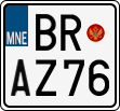License plate of Montenegro, Motorcycles