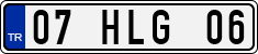 License plate of Turkey, Regular plates