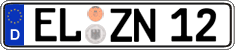 German license plate, Regular plates