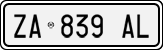 License plate of Italy, Cars (1994 year series)