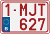 License plate of Belgium, Regular plates (2010)