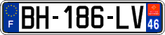 French license plate, SIV (ordinary)