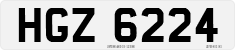 License plate of the United Kingdom, Northern Ireland (1966)