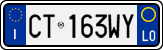 License plate of Italy, Cars (1994 year series)