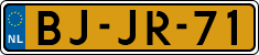 License plate of the Netherlands, Heavy Commercial Vehicles (1994 system)