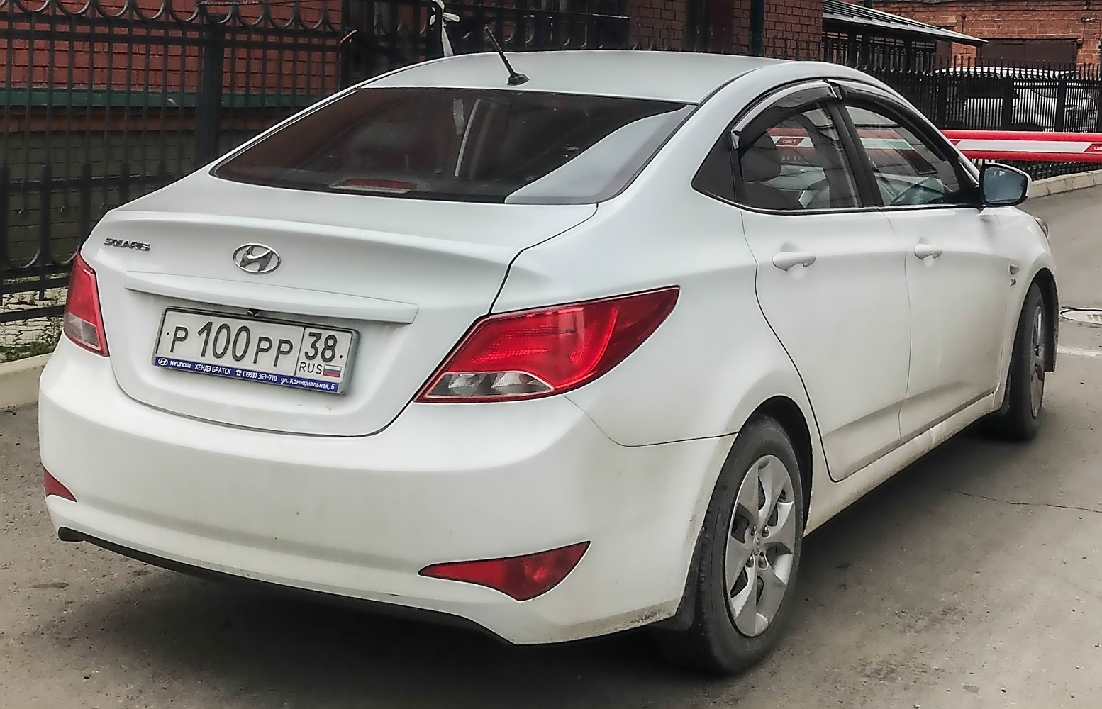 р 100 рр 38, Hyundai Solaris 1st gen Sedan (RB), facelift, 2014–2017