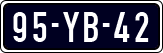 License plate of the Netherlands, Imported oldtimers (cars)