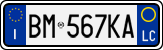 License plate of Italy, Cars (1994 year series)
