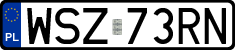 License plates of Poland, Regular car plates